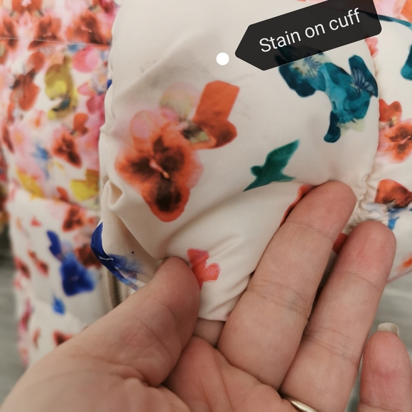 18-24 MON ZARA BabyGirl Collection, Floral Hooded Puffer Jacket VGUC - Picture 3 of 6